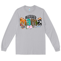 Moon Dust Blessed Mama Long Sleeve Tee - CowCowDesign