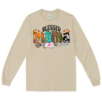 Mushroom Blessed Mama Long Sleeve Tee - CowCowDesign