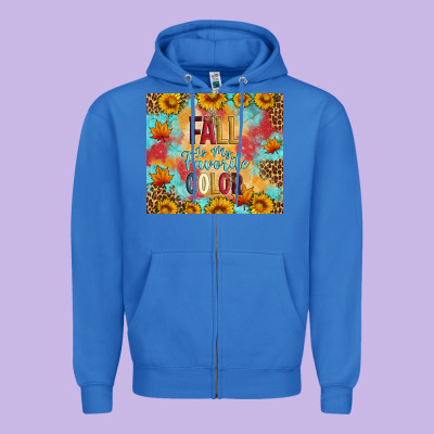 Fall Is My Favorite Color Tumbler Zipper Hoodie Designed By Artiststas