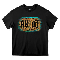 Black Leopard Pattern Aunt Tried Heavy Core Tee - Bettercallsaul