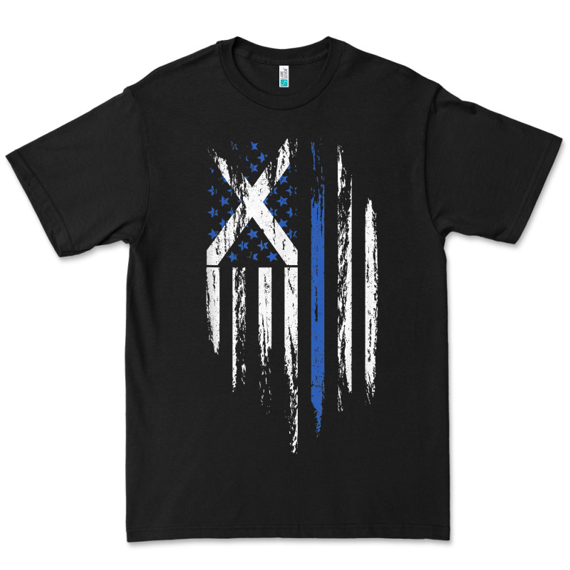 Scottish American Flag Combo Scotland Usa Saltire Gift Premium Tee by trangStudio | Teevron