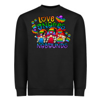 Black love gnome no bounds Heavyweight Sweatshirt - CowhideDigitalArt