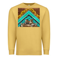 Antique Gold western  sunflower turquise gemstone  tumbler Premium Sweatshirt - BarkalooDesign