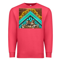 Cardinal western  sunflower turquise gemstone  tumbler Premium Sweatshirt - BarkalooDesign