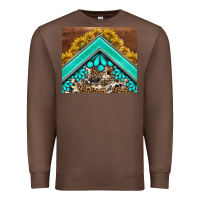 Chestnut western  sunflower turquise gemstone  tumbler Premium Sweatshirt - BarkalooDesign