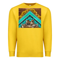 Lemon western  sunflower turquise gemstone  tumbler Premium Sweatshirt - BarkalooDesign