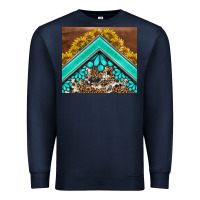 Western  Sunflower Turquise Gemstone  Tumbler Premium Sweatshirt | Teevron