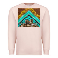 Pale Pink western  sunflower turquise gemstone  tumbler Premium Sweatshirt - BarkalooDesign