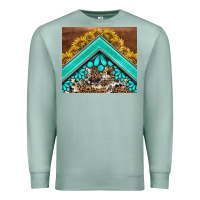 Seafoam western  sunflower turquise gemstone  tumbler Premium Sweatshirt - BarkalooDesign
