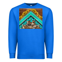 True Royal western  sunflower turquise gemstone  tumbler Premium Sweatshirt - BarkalooDesign