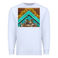 White western  sunflower turquise gemstone  tumbler Premium Sweatshirt - BarkalooDesign