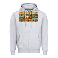 Heather Grey Fall coop animals pumpkin Zipper Hoodie - Artiststas