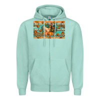 Seafoam Fall coop animals pumpkin Zipper Hoodie - Artiststas