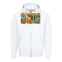White Fall coop animals pumpkin Zipper Hoodie - Artiststas