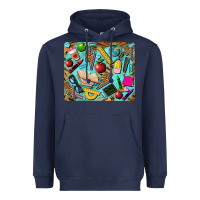 Navy teacher mousepad Heavyweight Hoodie - BarkalooDesign