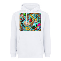 White teacher mousepad Heavyweight Hoodie - BarkalooDesign
