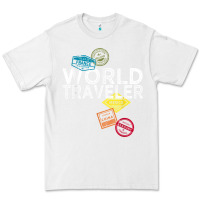 White world traveler passport stamp gift shirt for men and women t shirt Premium Tee - trangStudio