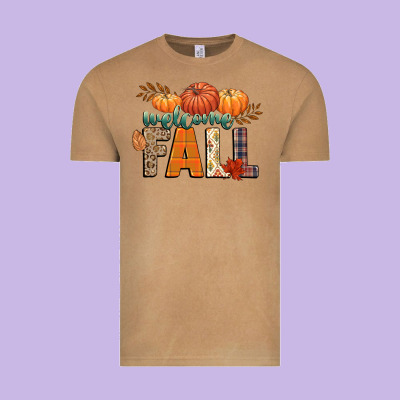 Welcome Fall Vintage Tee Designed By Cowgirlartshop