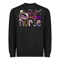 Black wife mom nurse Heavyweight Sweatshirt - SublimationCraftShop