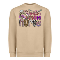 Wife Mom Nurse Heavyweight Sweatshirt | Teevron