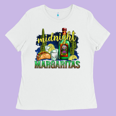 Midnight Margaritas Ladies Tee Designed By Texasbilliewilder