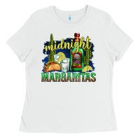 White Midnight Margaritas Ladies Tee - texasbilliewilder
