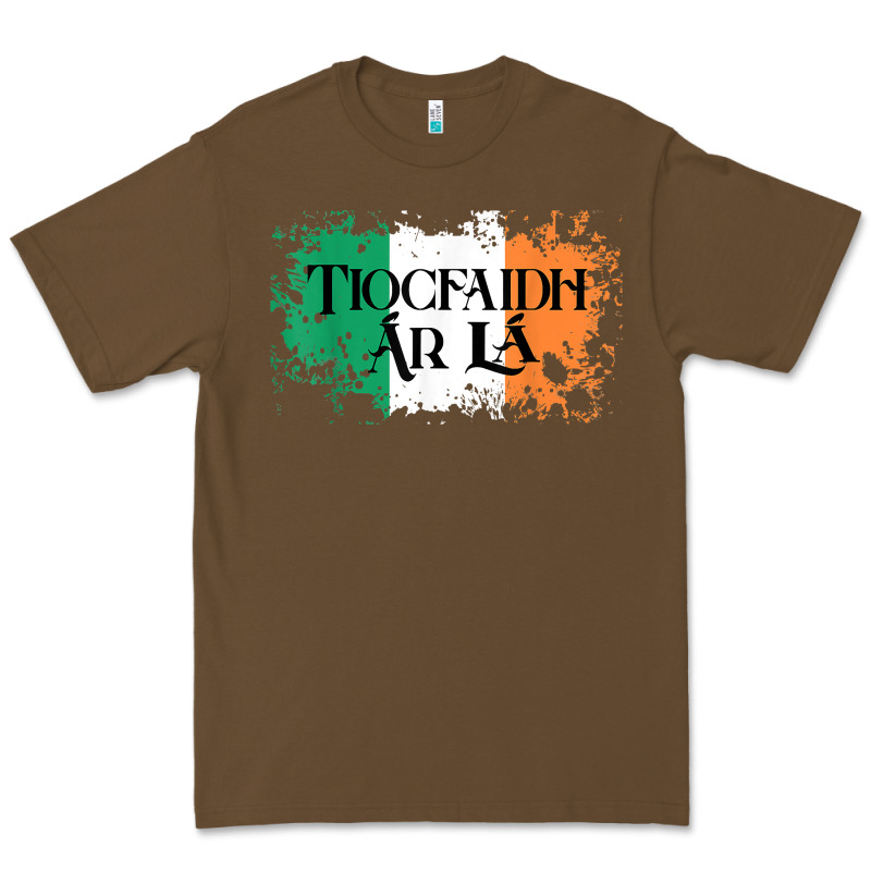 Tiocfaidh Ar La Vintage Ireland Irish Flag Gifts For Men Premium Tee by trangStudio | Teevron