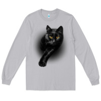 Moon Dust Black Cat Yellow EyesCats Tee Shirt Gifts Long Sleeve Tee - trangStudio