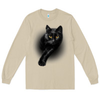 Mushroom Black Cat Yellow EyesCats Tee Shirt Gifts Long Sleeve Tee - trangStudio
