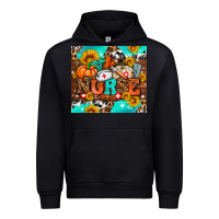 Black pumpkin nurse with sunflower Urban Hoodie - AdoDesignShop