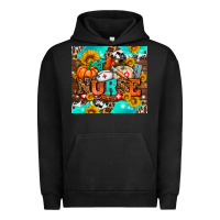 Pigment Black pumpkin nurse with sunflower Urban Hoodie - AdoDesignShop