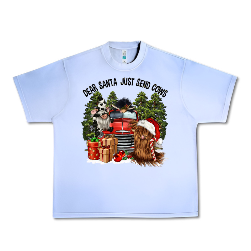Dear Santa Just Send Cows Urban Heavy Tee by CowGirlArtShop | Teevron