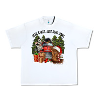 White dear santa just send cows Urban Heavy Tee - CowGirlArtShop