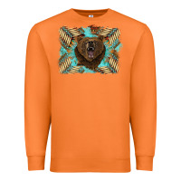 Carrot bear native American background Premium Sweatshirt - BarkalooDesign