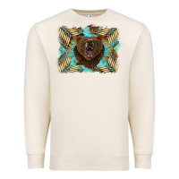 Sandshell bear native American background Premium Sweatshirt - BarkalooDesign