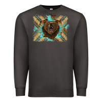 Smoke bear native American background Premium Sweatshirt - BarkalooDesign