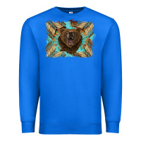 True Royal bear native American background Premium Sweatshirt - BarkalooDesign