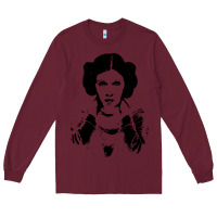 Burgundy vintage leia Long Sleeve Tee - trangStudio