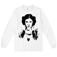 White vintage leia Long Sleeve Tee - trangStudio