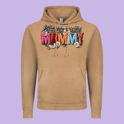 Blessed To Be Called Mammy Vintage Hoodie Designed By Cowgirlartshop