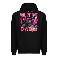 Black Valentine Day Premium Hoodie - CowhideDigitalArt