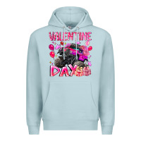 Blue Mist Valentine Day Premium Hoodie - CowhideDigitalArt