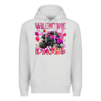 Dove Grey Valentine Day Premium Hoodie - CowhideDigitalArt