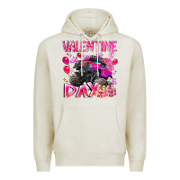 Oatmeal Heather Valentine Day Premium Hoodie - CowhideDigitalArt