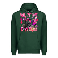 Sports Green Valentine Day Premium Hoodie - CowhideDigitalArt