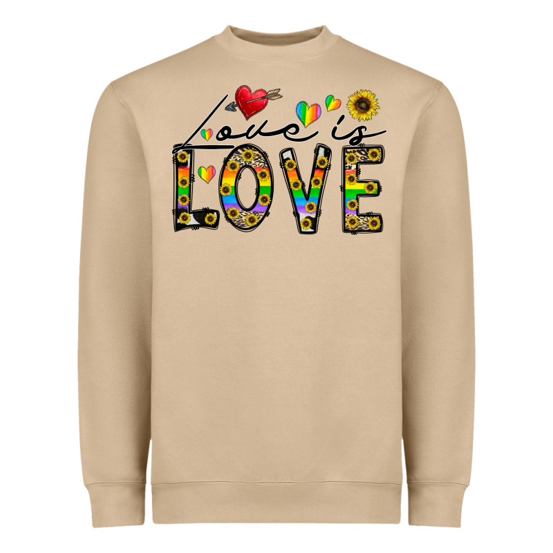 Love Is Love Heavyweight Sweatshirt by CowhideDigitalArt | Teevron