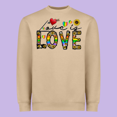 Love Is Love Heavyweight Sweatshirt Designed By Cowhidedigitalart
