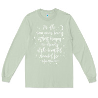 Matcha edgar allan poe literary gift, annabel lee quote gothic poet t shirt Long Sleeve Tee - trangStudio