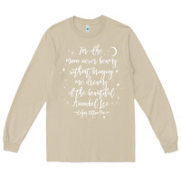Mushroom edgar allan poe literary gift, annabel lee quote gothic poet t shirt Long Sleeve Tee - trangStudio