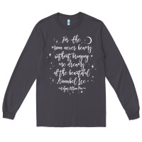 Smoke edgar allan poe literary gift, annabel lee quote gothic poet t shirt Long Sleeve Tee - trangStudio